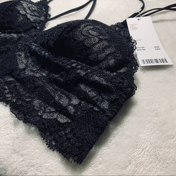 NWT  Out From Under Padded Lace Fusion Bralette - Picture 4 of 9